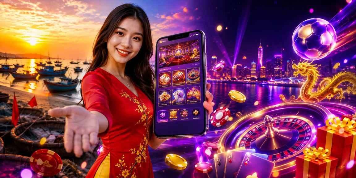 Khung cảnh người chơi trải nghiệm casino trên điện thoại tại Mũi Né